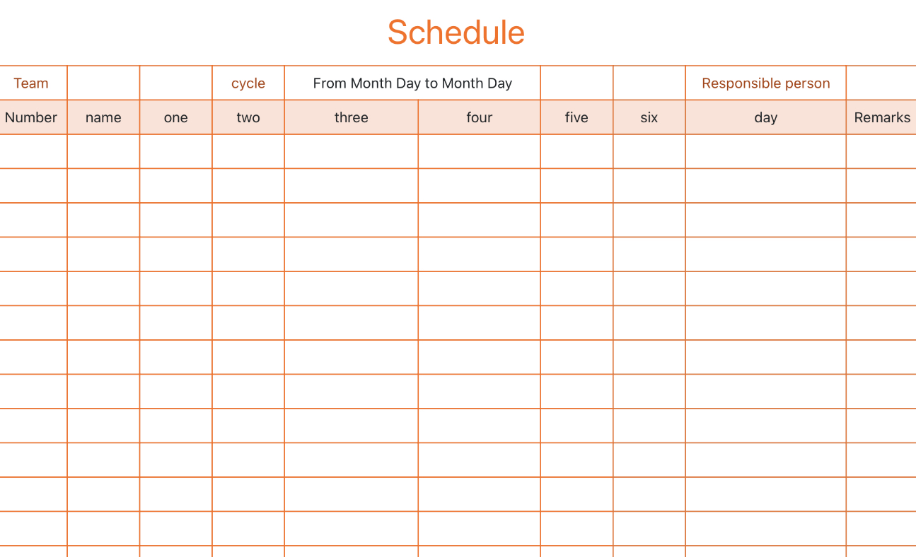 schedule 1 1